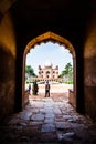 Safdarjung's Tomb is a garden tomb in a marble mausoleum in Delhi, India