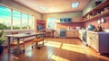 A Safe and Accessible Kitchen for Seniors Adaptable Counters Handrails and Features for Enhanced Independence and Royalty Free Stock Photo