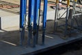 safe and adjustable construction stand made of hot-dip galvanized