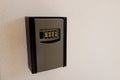 Safe box with combination for hotel keys Royalty Free Stock Photo