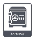 safe box icon in trendy design style. safe box icon isolated on white background. safe box vector icon simple and modern flat Royalty Free Stock Photo