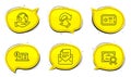 Safe box, Online accounting and Rotation gesture icons set. Mail correspondence sign. Deposit, Web audit, Undo. Vector