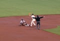 Safe call on a steal at second by Carlos Gomez