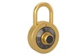 Safe Code Lock Padlock isolated on white background. 3D illustration Royalty Free Stock Photo