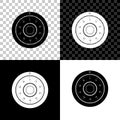 Safe combination lock wheel icon isolated on black, white and transparent background. Protection concept. Password sign Royalty Free Stock Photo