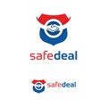 Safe deal logo design template Royalty Free Stock Photo