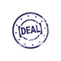 Safe Deal Stamp Blue Grunge Sticker Or Badge Icon Isolated