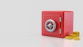 The Safe deposit box for Earn or Business concept 3d Rendering Royalty Free Stock Photo