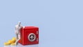 The Safe deposit box for Earn or Business concept 3d Rendering Royalty Free Stock Photo