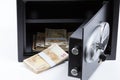 Safe Deposit Box, Pile of Cash Money, Euros