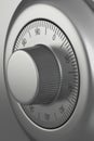 Safe dial lock close-up Royalty Free Stock Photo