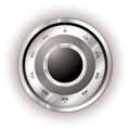 Safe dial white Royalty Free Stock Photo