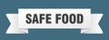 safe food ribbon isolated on transparent background. safe food ribbon Royalty Free Stock Photo