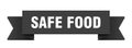 safe food ribbon isolated on transparent background. safe food ribbon Royalty Free Stock Photo