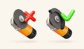 Safe grinder usage concept with correct and incorrect examples. Workplace safety rules for power tools, noise control