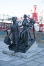 The Safe Haven statue by Ian Wolter in Harwich, Essex in the UK