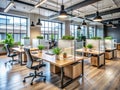 Safe Healthy Workspaces Promoting a Modern SociallyDistant Office Environment with Enhanced Hygiene Protocols Fresh Air Royalty Free Stock Photo