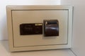 Safe in a hotel room Royalty Free Stock Photo