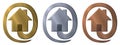 Safe House Logo Royalty Free Stock Photo