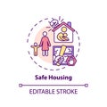 Safe housing concept icon