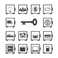 Safe icon set.