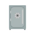 Safe icon vector lock box illustration. Bank security deposit Royalty Free Stock Photo