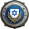 Safe Israel emblem design. AI-Generated.