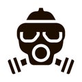 Safe Life Gaz Dirty Air Mask Vector Icon