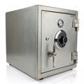 Safe with lock isolated on white background Royalty Free Stock Photo