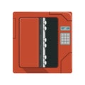 Safe metal opened box, safety box, cash secure protection concept vector Illustration