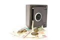 Safe with money Royalty Free Stock Photo