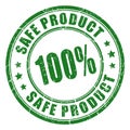 Safe product rubber stamp