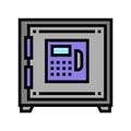 safe protect equipment color icon vector illustration