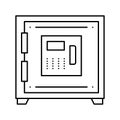 safe protect equipment line icon vector illustration