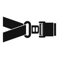 Safe seatbelt icon, simple style