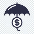 Safe and secure investment icon. Royalty Free Stock Photo