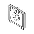 safe security equipment isometric icon vector illustration Royalty Free Stock Photo