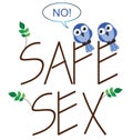 Safe sex Royalty Free Stock Photo