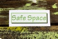 Safe space coronavirus covid-19 protection woman support community teamwork Royalty Free Stock Photo