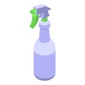 Safe spray bottle icon isometric vector. Chemical alcohol