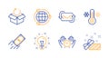 Safe time, Refresh mail and Fast payment icons set. Return package, Idea and Eco energy signs. Vector