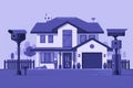 Safe urban living enhanced by connected detection technologies, integrating camcorders and security systems for comprehensive prot