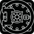 Safe Vault Door Security Outline Icon Royalty Free Stock Photo