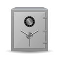 Safe metal box money secure and safe money concept symbol. Royalty Free Stock Photo