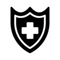 Safe glyph flat vector icon Royalty Free Stock Photo