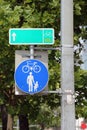 Walking and Cycling Sign