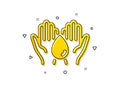 Safe water icon. Fluid sign. Ecology energy. Vector