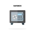 Safebox flat icon.