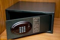 Safebox in hotel Royalty Free Stock Photo