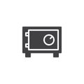 Safebox icon vector